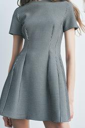 ZW COLLECTION HOUNDSTOOTH MINI DRESS