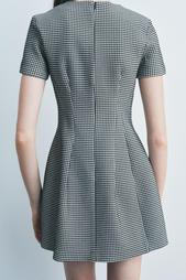 ZW COLLECTION HOUNDSTOOTH MINI DRESS