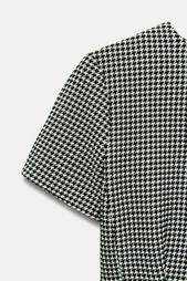 ZW COLLECTION HOUNDSTOOTH MINI DRESS