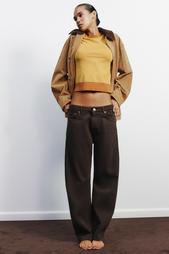 MID-WAIST SLOUCHY JEANS WITH BELT LOOPS