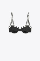 CONTRAST UNDERWIRED BIKINI TOP