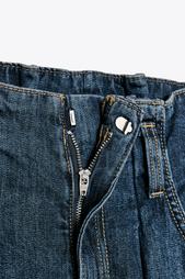 TRF HIGH-WAIST PAPERBAG JEANS WITH BELT
