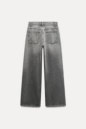 TRF MID-WAIST CROSSOVER BAGGY JEANS