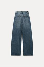 TRF MID-WAIST CROSSOVER BAGGY JEANS