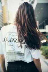 T-SHIRT WITH CONTRAST SLOGAN
