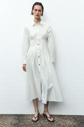 FITTED POPLIN DRESS