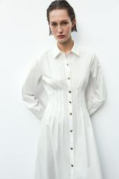 FITTED POPLIN DRESS