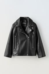 FAUX LEATHER BIKER JACKET