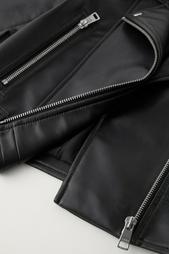 FAUX LEATHER BIKER JACKET