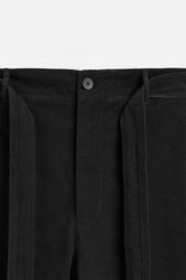 TEXTURED TROUSERS WITH BELT