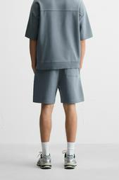 INTERLOCK TEXTURED BERMUDA SHORTS