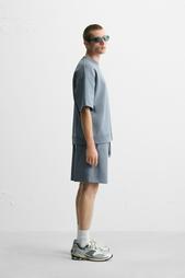 INTERLOCK TEXTURED BERMUDA SHORTS