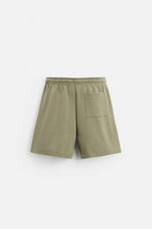 INTERLOCK TEXTURED BERMUDA SHORTS