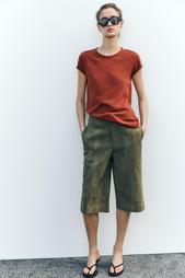 SLUB KNIT COTTON T-SHIRT