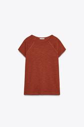 SLUB KNIT COTTON T-SHIRT