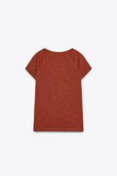 SLUB KNIT COTTON T-SHIRT