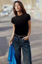 SLUB KNIT COTTON T-SHIRT