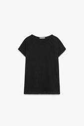 SLUB KNIT COTTON T-SHIRT
