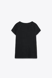 SLUB KNIT COTTON T-SHIRT