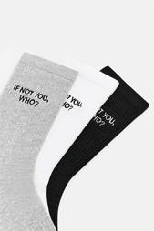 3-PACK OF SLOGAN SOCKS