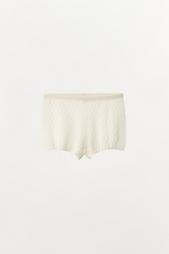 POINTELLE KNIT SHORTS WITH BOW