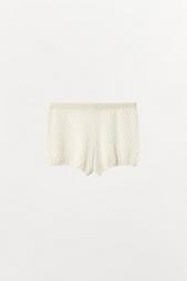 POINTELLE KNIT SHORTS WITH BOW