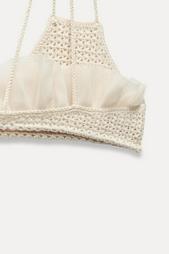 TULLE CROCHET BRA