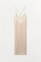 LONG SLIP DRESS WITH MULTI-POSITION STRAPS