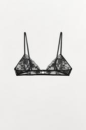 TRIANGLE MESH BRALETTE WITH EMBROIDERY