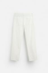 TEXTURED CHINO DENIM TROUSERS