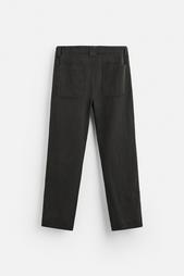 TEXTURED CHINO DENIM TROUSERS