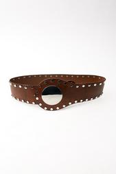 STUDDED LEATHER CORSET BELT