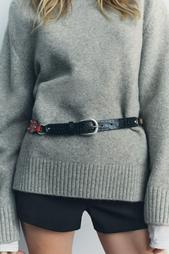 MULTICOLOURED STUDDED BELT