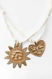 DOUBLE HEART AND SUN NECKLACE