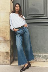 Z1975 HIGH-WAIST CULOTTE JEANS WITH BELT