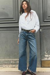 Z1975 HIGH-WAIST CULOTTE JEANS WITH BELT