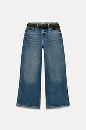 Z1975 HIGH-WAIST CULOTTE JEANS WITH BELT