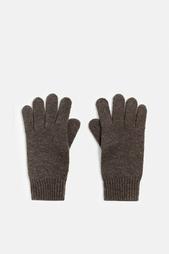 WOOL AND CASHMERE KNITTED GLOVES