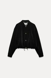 VELVET BOMBER JACKET