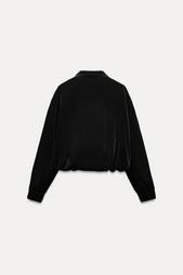 VELVET BOMBER JACKET