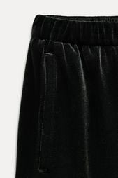 WIDE-LEG VELVET TROUSERS