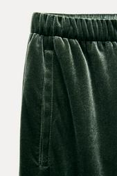 WIDE-LEG VELVET TROUSERS