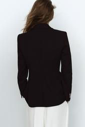 FITTED BLAZER WITH SHOULDER PADS