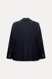 FITTED BLAZER WITH SHOULDER PADS