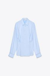 WAIST-BUTTON OXFORD SHIRT