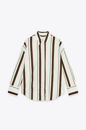 STRIPED POPLIN SHIRT