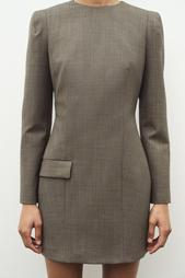 ZW COLLECTION WOOL DRESS WITH SHOULDER PADS