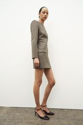 ZW COLLECTION WOOL DRESS WITH SHOULDER PADS