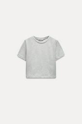 CROPPED STRETCH T-SHIRT