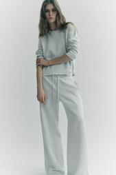 FADED WIDE-LEG TROUSERS